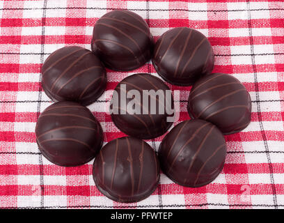 Variations de chocolated pralines doux Banque D'Images