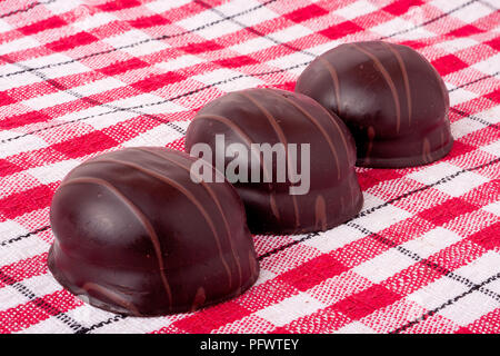 Variations de chocolated pralines doux Banque D'Images