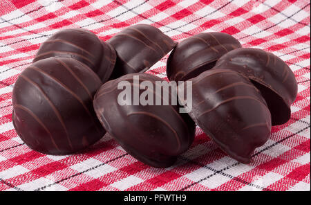 Variations de chocolated pralines doux Banque D'Images