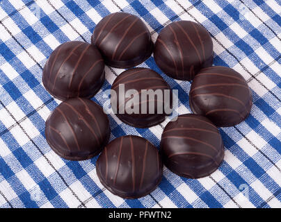 Variations de chocolated pralines doux Banque D'Images