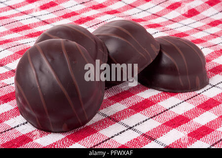 Variations de chocolated pralines doux Banque D'Images