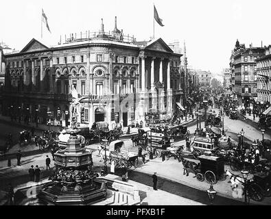 Piccadilly, Londres, l'ère victorienne Banque D'Images