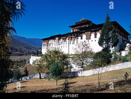 Rinpung Dzong de Paro, Bhoutan district Banque D'Images