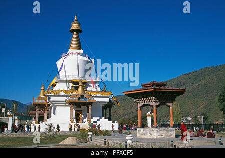 Le National Memorial Chorten à Thimpu au Bhoutan Banque D'Images