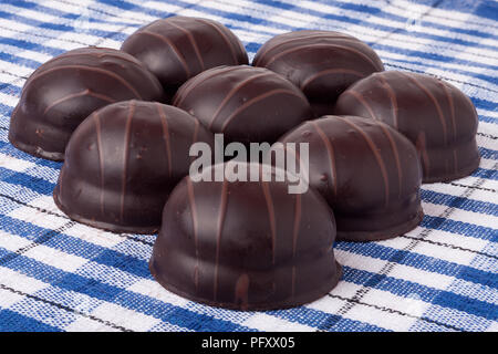 Variations de chocolated pralines doux Banque D'Images