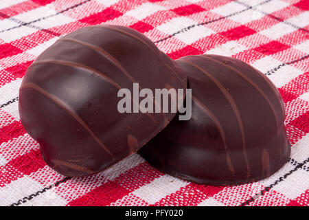 Variations de chocolated pralines doux Banque D'Images