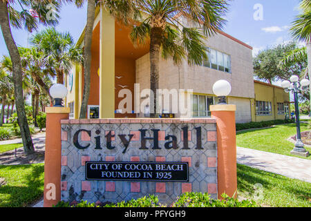 L'Hôtel de Ville de Cocoa Beach Banque D'Images