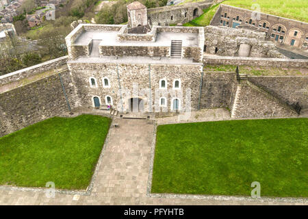 Dans la forteresse de Douvres, en Angleterre. Banque D'Images