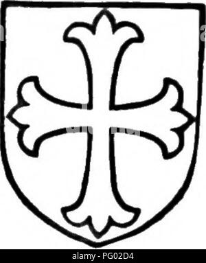 . L'histoire de Victoria du comté de Lancaster ;. L'histoire naturelle. Une histoire de Lancashire a été suivi par Richard de Altham, son fils." le nom de Richard se produit dans les actes des premières années de l'I;e siècle-.' Il a été remplacé par un fils Hugh, qui a fait un don à Clayton à Henr fils de Henrj'' et le greffier, est mort avant 1242, quand son héritier a été enregistré de tenir la huitième partie d'un chevalier de la taxe en Altham des héritiers du comte de Lincoln ; il a appartenu à la comtesse de douaire." L'héritier sans nom était un fils Richard, whi^ se produit en 1256-8," et a été remplacé à son tour par son fils Hug Banque D'Images