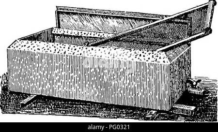 . L'apiculture ; une analyse de la vie de l'abeille et de la production de miel. Les abeilles ; le miel. La production de cire et de soins 335. Fig. 139. - Bain-marie pour la fonte de Combs. s'installer en bas dans le circuit de refroidissement et peut être coupé du gâteau. Une méthode commune pour la fonte de peignes et morceaux de cire est par l'utilisation de l'extracteur, la cire solaire combs étant mis dans une boîte recouverte de verre et la chaleur du soleil et se limiter au verre, fait fondre la cire, qui s'exécute dans un compartiment inférieur où il durcit. À Hawaii, les apiculteurs ont exceptionnellement importantes extracteurs solaire pour faire fondre leur cappi Banque D'Images