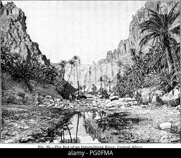 . Du pôle Nord à l'équateur : des études de la vie sauvage et des scènes dans de nombreux pays. Le comportement des animaux, les oiseaux, les toundras ; ethnologie ; des oiseaux. Les steppes d'Afrique de l'intérieur. 175 cents pas au-delà de la dernière maison de la ville, et directement derrière les dernières maisons des villages ; il comprend les domaines des colons, et suppoi'ts les troupeaux des nomades. Où le désert se termine au sud, où la forêt s'arrête, où la montagne s'aplatit, il y a des terres de steppe, où la forêt est détruite par un incendie,. Fig. 25.-L'un Internnttent Kivei d'eed'. La première centrale Afr steppe le clearin Banque D'Images