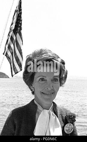 Nancy Reagan pour la collecte de fonds mari Ronald 5/10/76 Banque D'Images