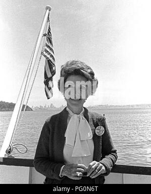 Nancy Reagan pour la collecte de fonds mari Ronald 5/10/76 Banque D'Images