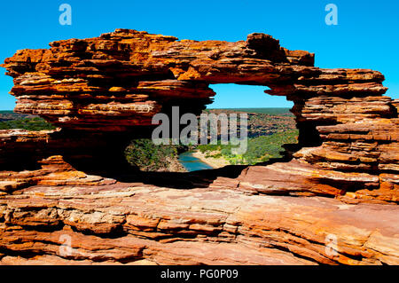 Fenêtre de la nature - Parc National de Kalbarri - Australie Banque D'Images