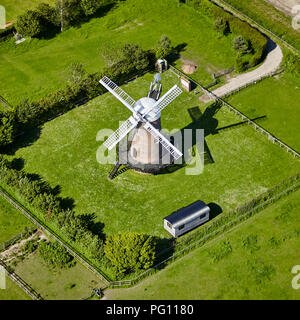 Vue aérienne du moulin à vent Wilton Wiltshire Banque D'Images