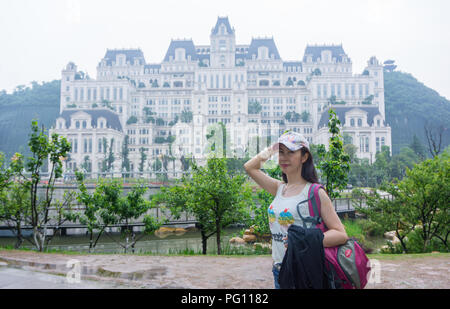 Ville de Guiyang. Guo Hua Yuan ville. C'est actuellement le plus grand projet de réaménagement urbain en Chine. Banque D'Images