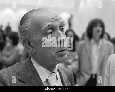 Jorge Luis Borges (écrivain - Argentine) - 15/04/1976 Banque D'Images