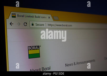 Boral Limited accueil du site Web Banque D'Images