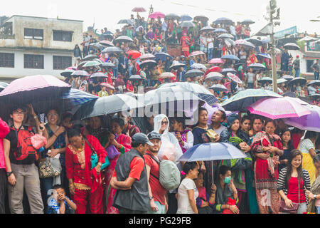 Katmandou au Népal, Jan 5,2017 : Indra Jatra est un important festival annuel au Népal, en particulier dans la capitale de Katmandou. "Indra" est le nom Banque D'Images