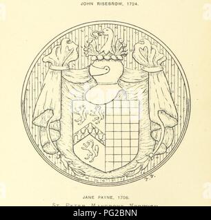 Libre à partir de la page 148 de "l'église de Norfolk héraldique une description de tous les blasons sur cuivres, monuments, etc., figurant désormais dans le comté. L'Illustre ... Avec les Notes de l'inscriptions inscrits" par la British0076. Banque D'Images