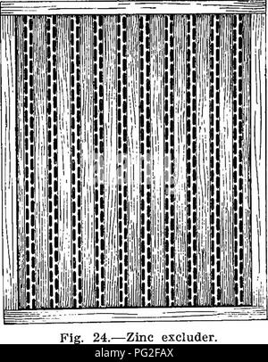 Ce travail se concentre sur la gestion des abeilles dans le Maryland, y compris la production de miel. Il discute des facteurs qui affectent le rendement du miel en peigne, soulignant l'importance des sources florales et la demande du marché pour le miel en peigne de qualité. Le livre note également que les rendements de miel extrait sont plus élevés que le miel en peigne. Banque D'Images