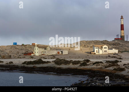 Phare, Diaz Point, près de Lüderitz, réserve naturelle de la côte de diamants, Karas, Namibie Banque D'Images