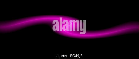 Purplу floue brillant soft ligne courbe. L'énergie de mouvement dynamique. Illustration du modèle de conception. Image panoramique Banque D'Images