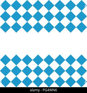 Symbole du drapeau bavarois Oktoberfest background Illustration de Vecteur