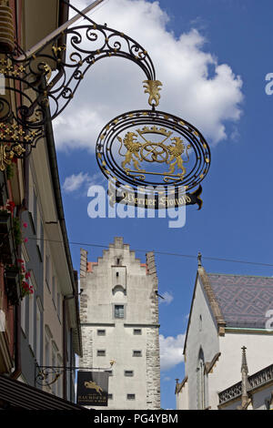 Frauentor (women's Gate), Ravensburg, Bade-Wurtemberg, Allemagne Banque D'Images