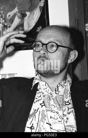 Un participant à la réunion hebdomadaire de l'IWM à Vienne. L'IWM (Institut des Sciences Humaines) est un institut indépendant pour les études avancées en sciences humaines et sociales fondée en 1982 par le philosophe polonais Krzysztof Michalski. Banque D'Images