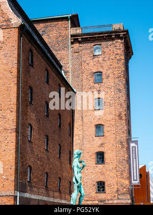 Statue de David, Den b comme Afstøbningssamling, The Royal Collection en fonte, ouest de l'entrepôt, Copenhague, Danemark, Europe. Banque D'Images