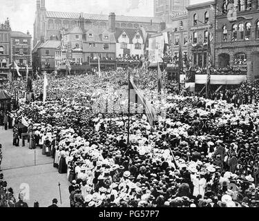 Célébrations du jubilé de la reine Victoria, Norwich, période victorienne Banque D'Images