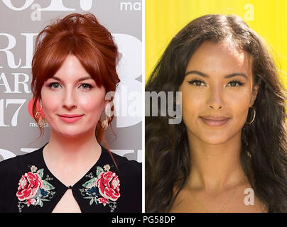 Fichier de photo non datée composite Alice Levine (à gauche) et Maya Jama, qui co-host Channel 4's new social media-style reality show. Banque D'Images