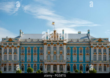 ST.Petersburg, Russie - le 19 août 2017 : Catherine Palace - la résidence d'été des tsars russes. Tsarskoye Selo, Russie Banque D'Images