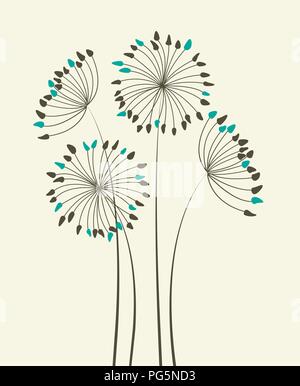 Floral background colorés avec place pour le texte Illustration de Vecteur