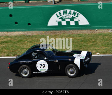 Dominique Rosello, Guillaume Gagnard, Austin Healey Sprite, Plateau 3, Grid 3, Le Mans Classic 2018, juillet 2018, Le Mans, France, circuit, Classe Banque D'Images