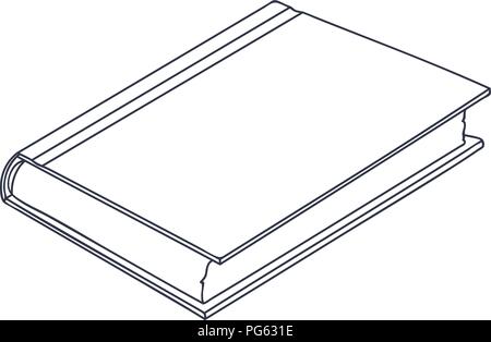 Livre. Style Doodle illustration noir et blanc Illustration de Vecteur