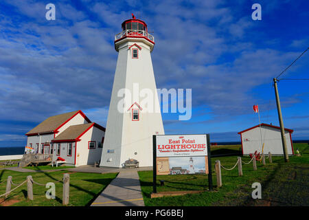 Phare d'East Point à Prince Edward Island, Canada Banque D'Images