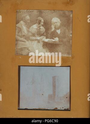 Attribué au Dr John Adamson (Scottish - Pignon est la Cathédrale de St Andrews et de Saint Regulus Tower à partir du nord-ouest. - Banque D'Images