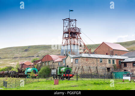 Conserves de Andrew Barclay Fils Nora locomotive no5 à Big Pit - une ancienne mine de charbon maintenant un site du patrimoine mondial de l'UNESCO à Blaenavon, Gwent, au Pays de Galles, Royaume-Uni Banque D'Images