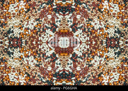 Haricots mixtes kaléidoscopique Banque D'Images