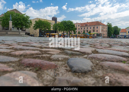 Le jour du marché, les étals du marché, Klaipeda, Lituanie, la Lagune de Courlande, l'Europe de l'Est Banque D'Images