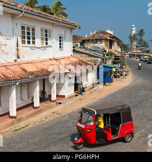 Streetview carrés à Galle, au Sri Lanka. Banque D'Images