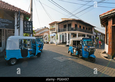 Streetview horizontale à Galle, au Sri Lanka. Banque D'Images