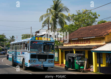 Paysage horizontal à Hikkaduwa, Sri Lanka. Banque D'Images