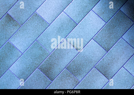 Un résumé fond bleu-vert carreaux rectangulaires Banque D'Images