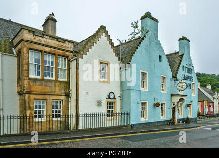 HAWES INN SOUTH QUEENSFERRY EDINBURGH SCOTLAND 16C RELAIS DE PROXIMITÉ DE LA Forth Railway Bridge Banque D'Images