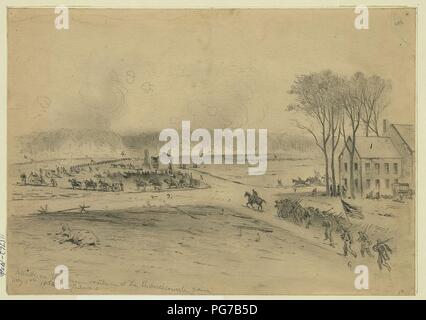 Attaque de l'Union européenne position à la Chambre Chancellorsville - E. Forbes. Banque D'Images