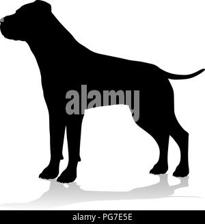 Silhouette chien Animal de compagnie Illustration de Vecteur