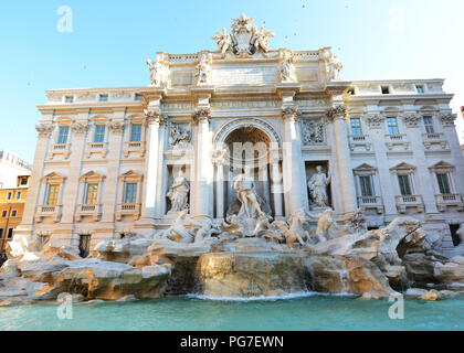 La belle fontaine de Trevi à Rome, Italie. Banque D'Images